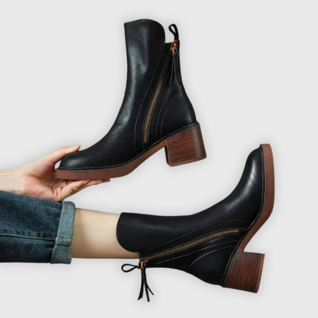 Gloria | Luxe Leather Ankle Boots