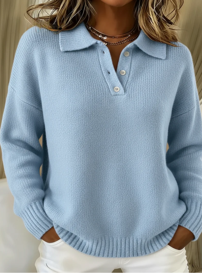 Kennedy | Soft Everyday Polo Sweater