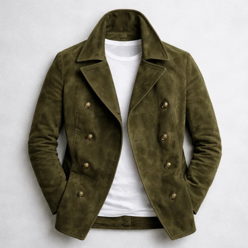 Structured Double-Breasted Coat