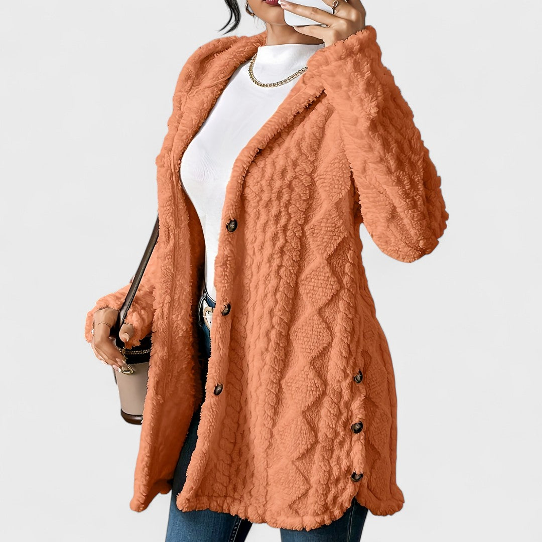 Katerina | Warm Hooded Cardigan Coat