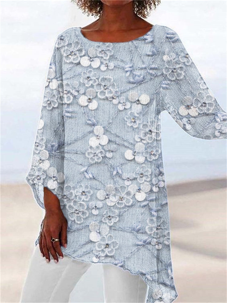 Opaline | Crystal Bloom Print Top