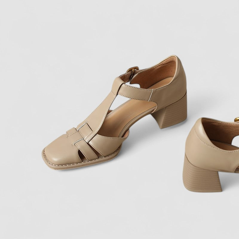 Tamsin | Vintage T-Strap Block Heel