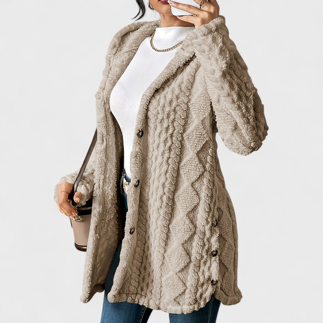 Katerina | Warm Hooded Cardigan Coat