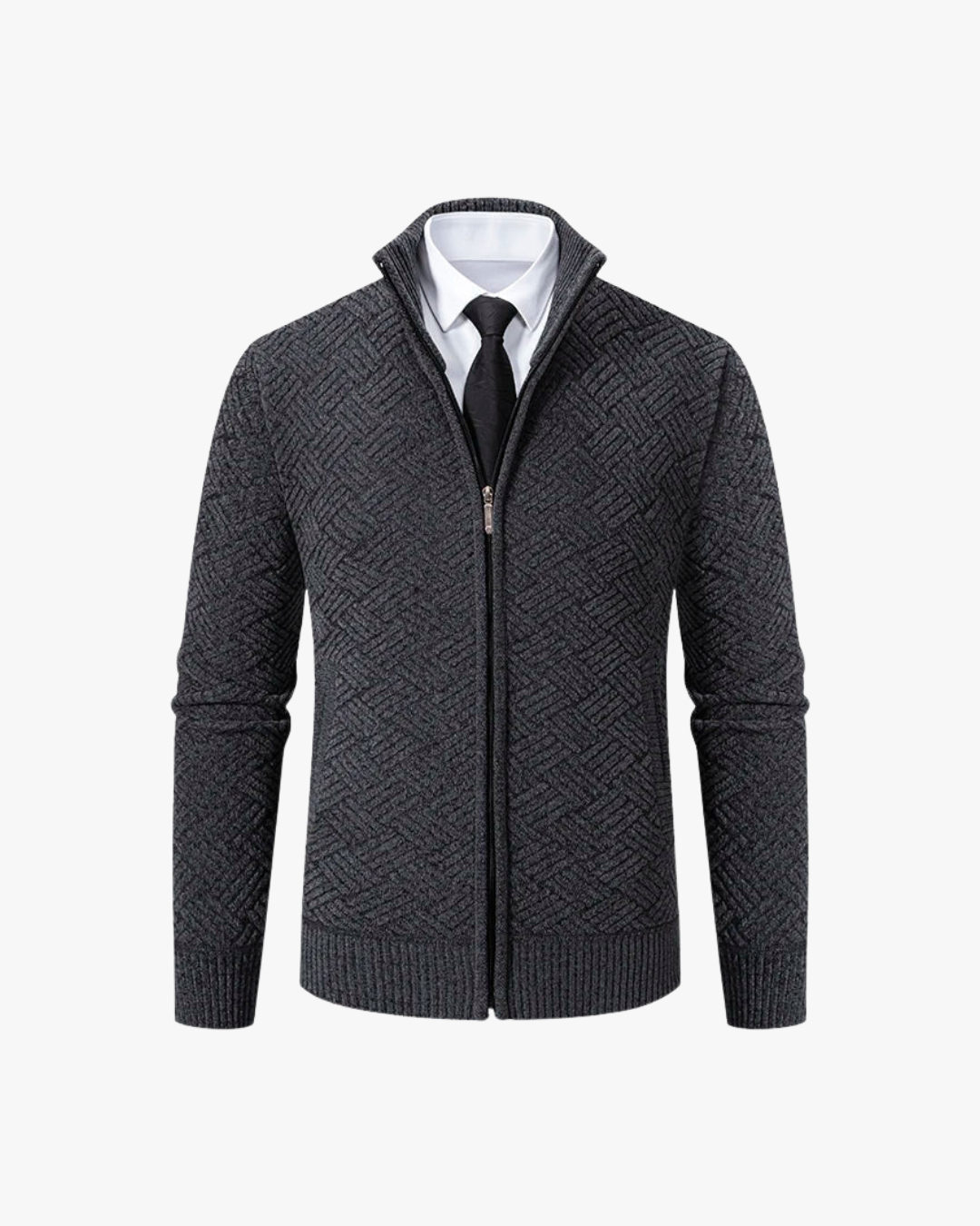 Modern Structured Knit Cardigan