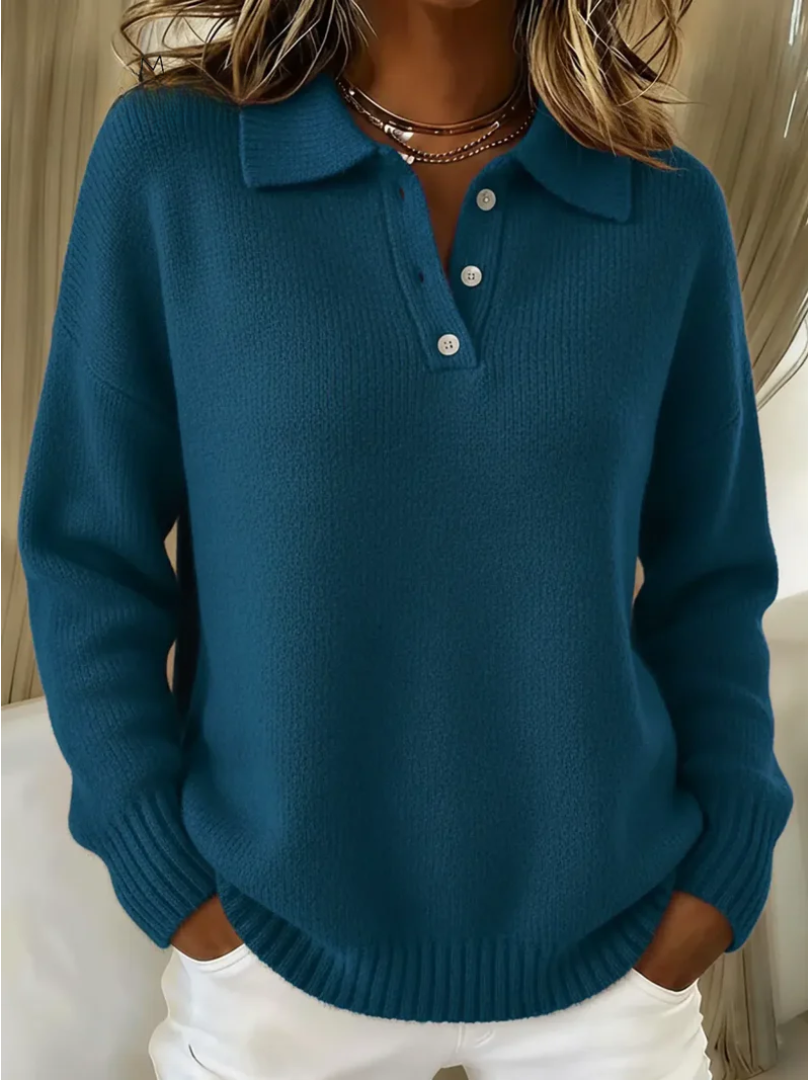 Kennedy | Soft Everyday Polo Sweater