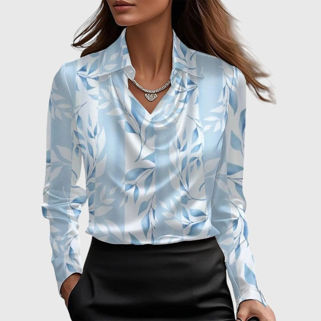 Sara | Satin Elegance Blouse