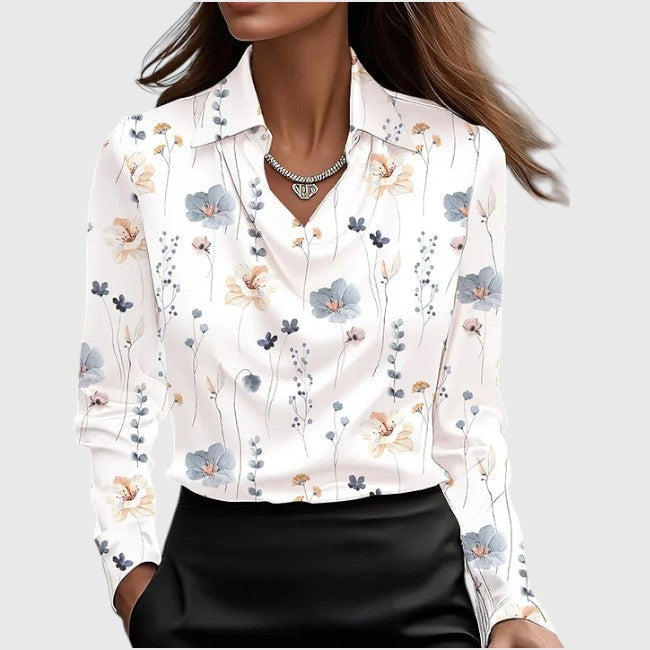 Sara | Satin Elegance Blouse
