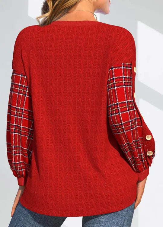 Clara | Cozy Double Waffle Sweater