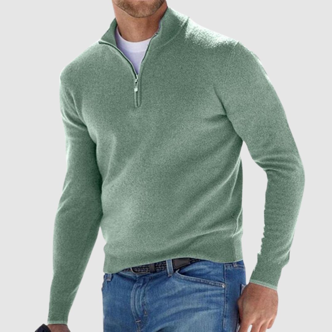 Wesley | Modern Half Zip Sweater