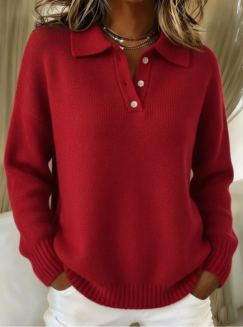 Kennedy | Soft Everyday Polo Sweater