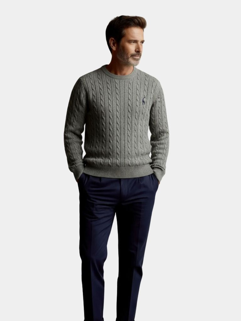 Yorick |Cotton Crew Neck Pullover Sweater