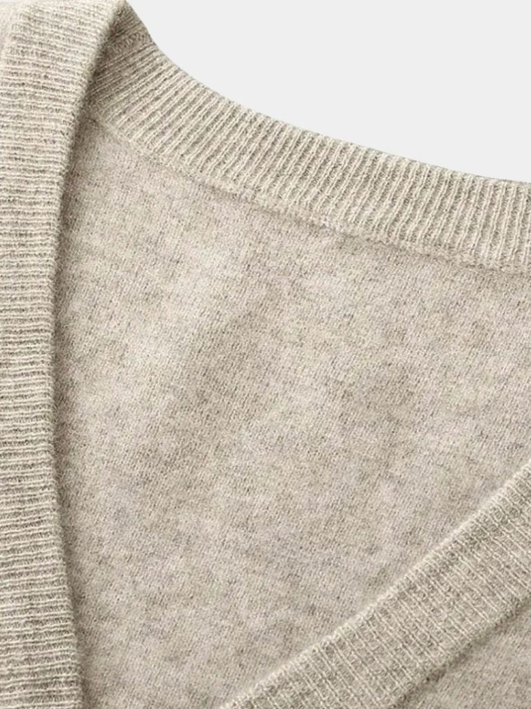 Finlo | Merino Wool V Neck Knitwear Cardigan Sweater