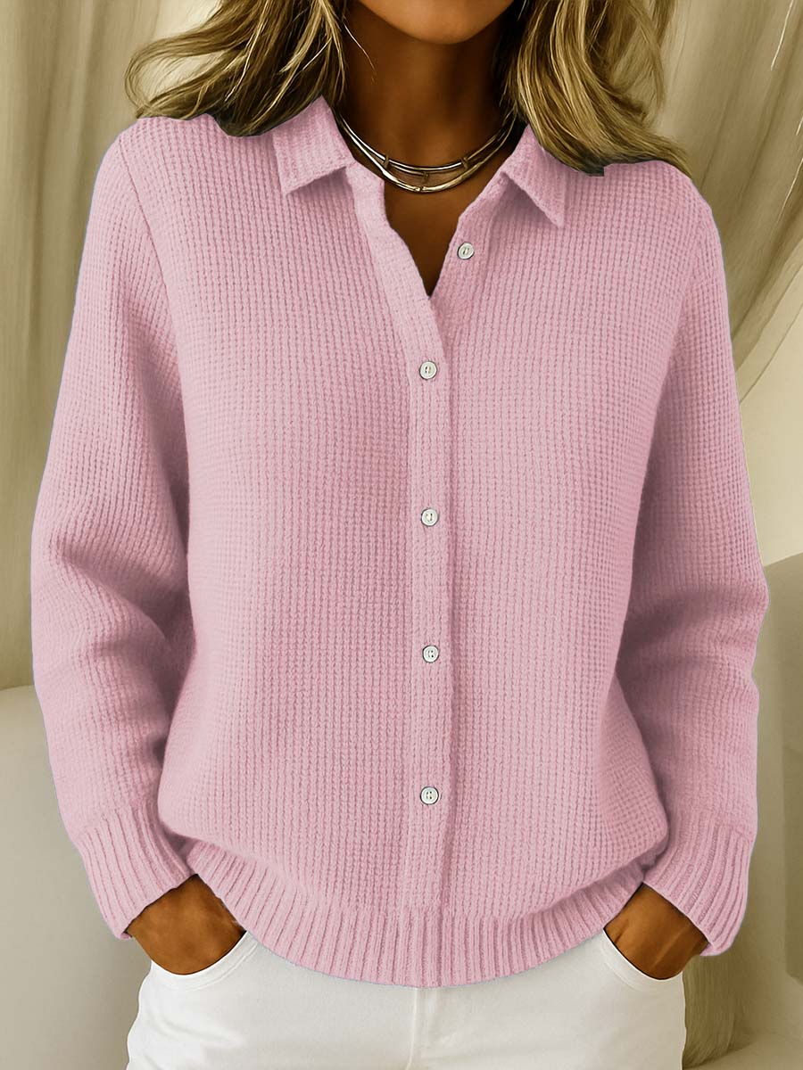 Elaine | Classic Soft Button Cardigan