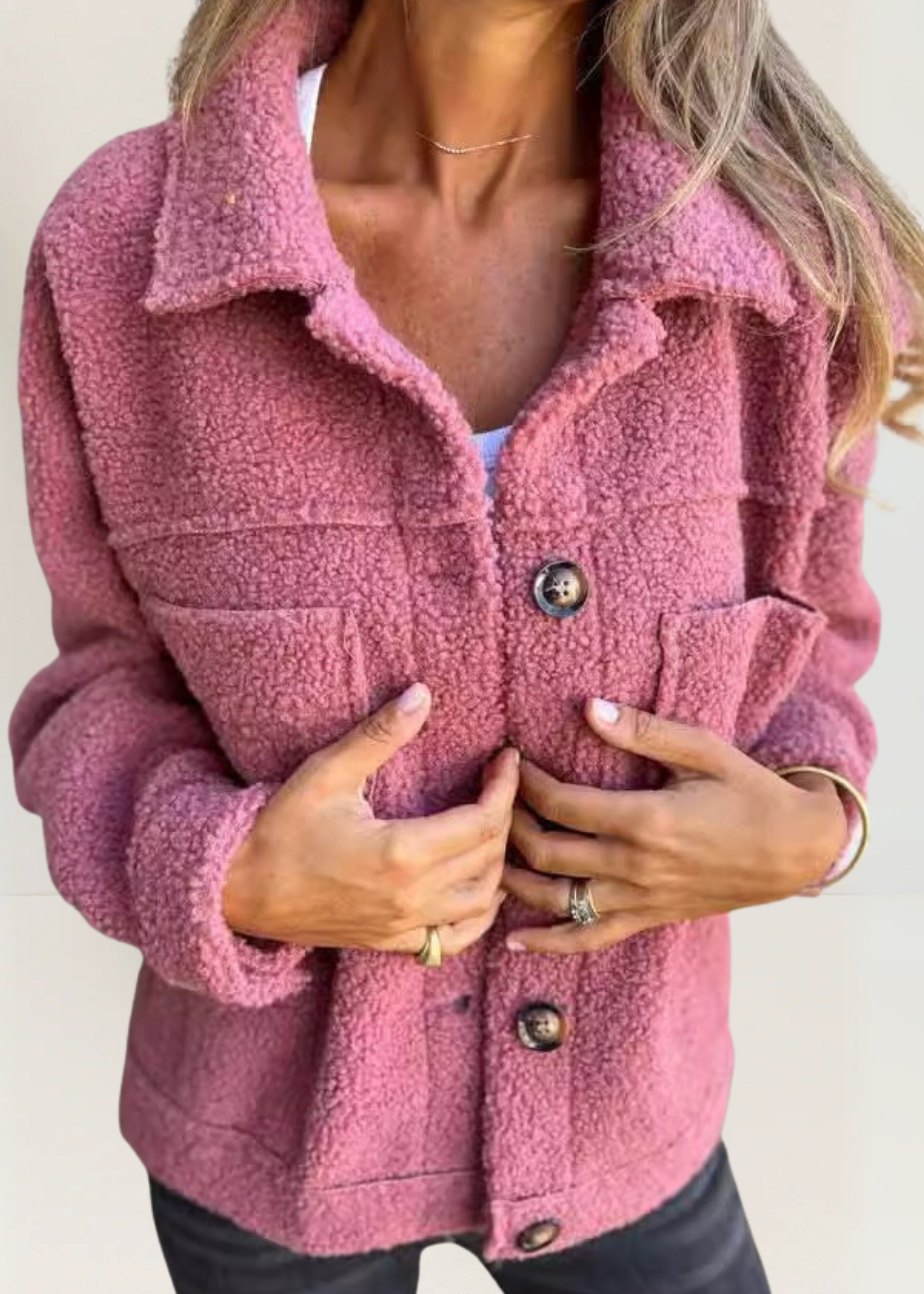 Katia | Fleece Button Jacket