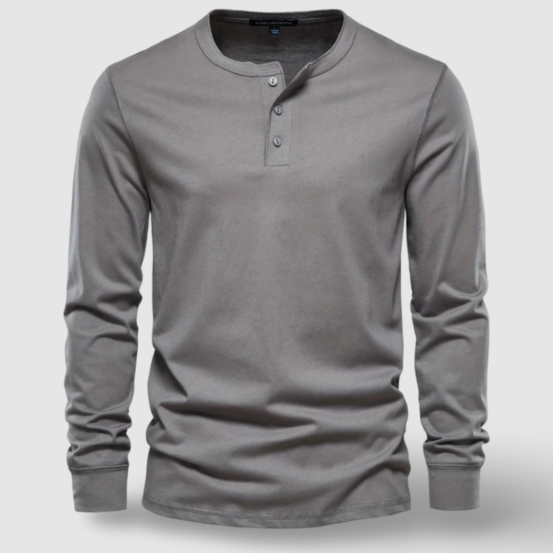 Refined Cotton Henley Shirt