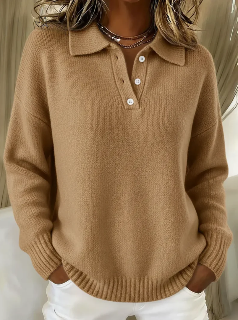 Kennedy | Soft Everyday Polo Sweater