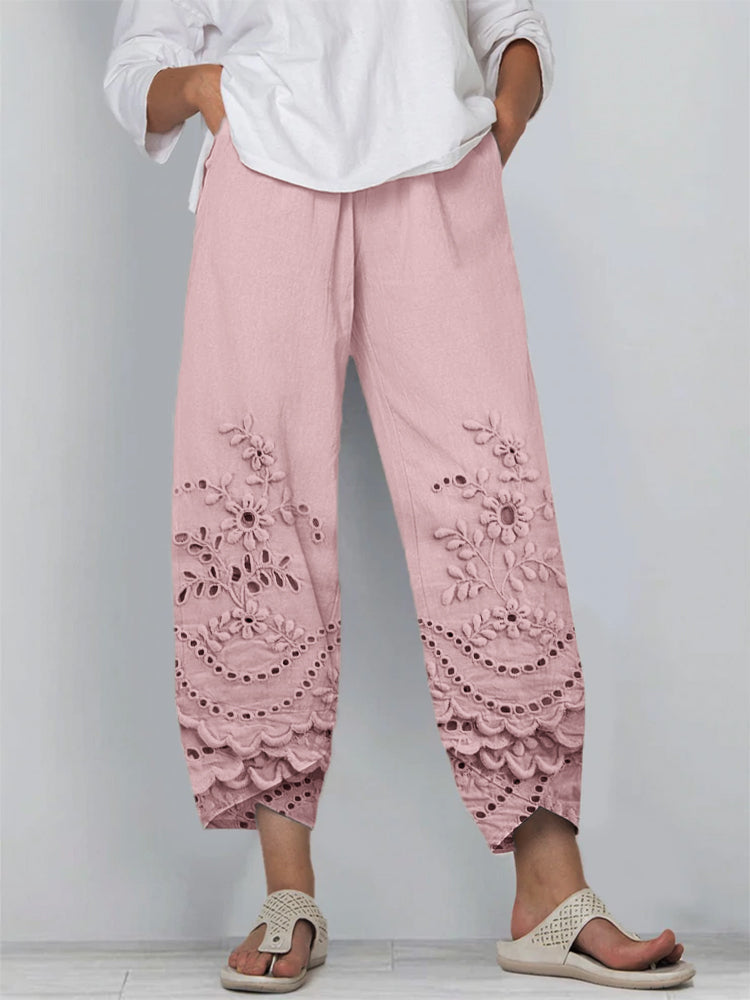 Winslet  Printed Lace Pants