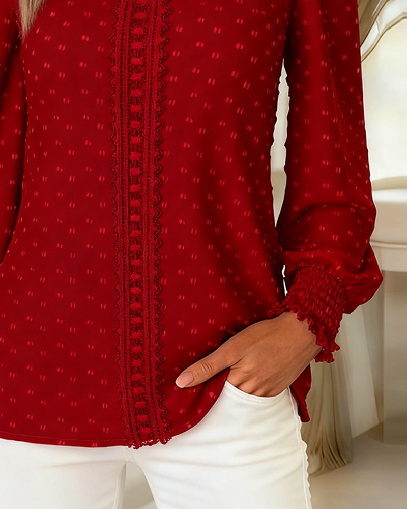 Aubrey | Elegant Lifted Sleeve Blouse
