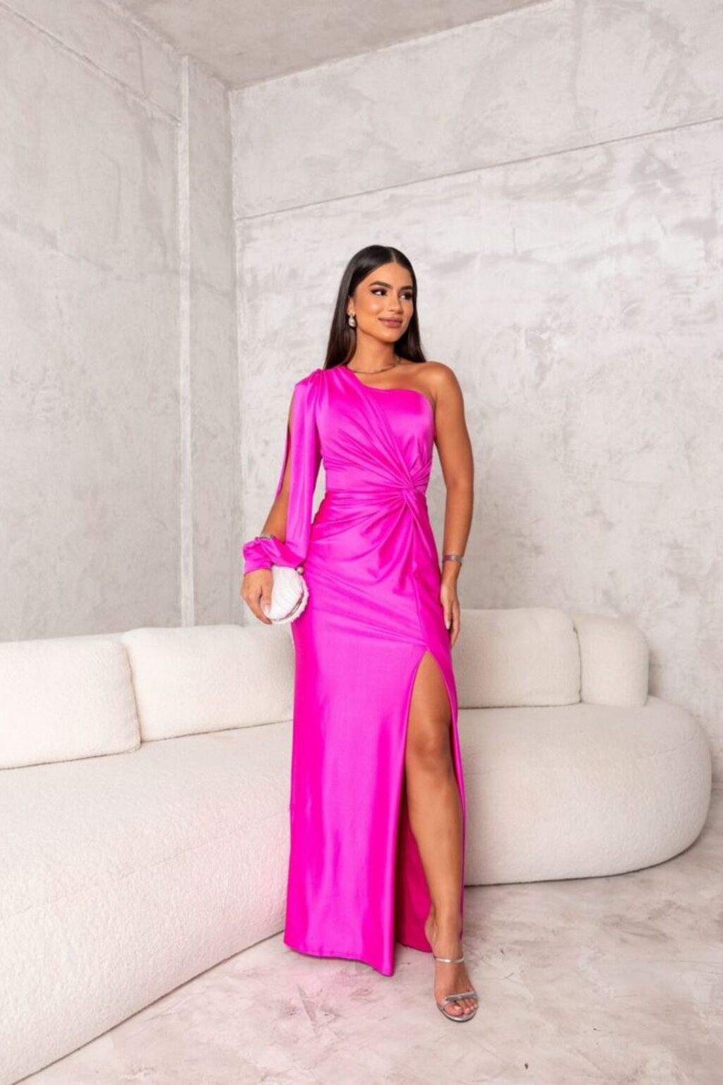 Lucinda | One-Shoulder Evening Maxi Dress