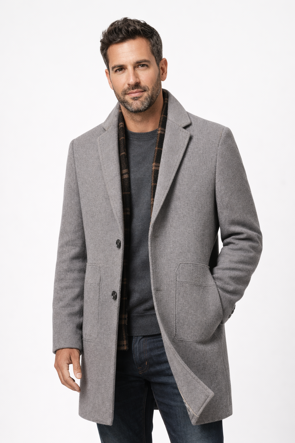 Julian Refined Classic Wool Overcoat