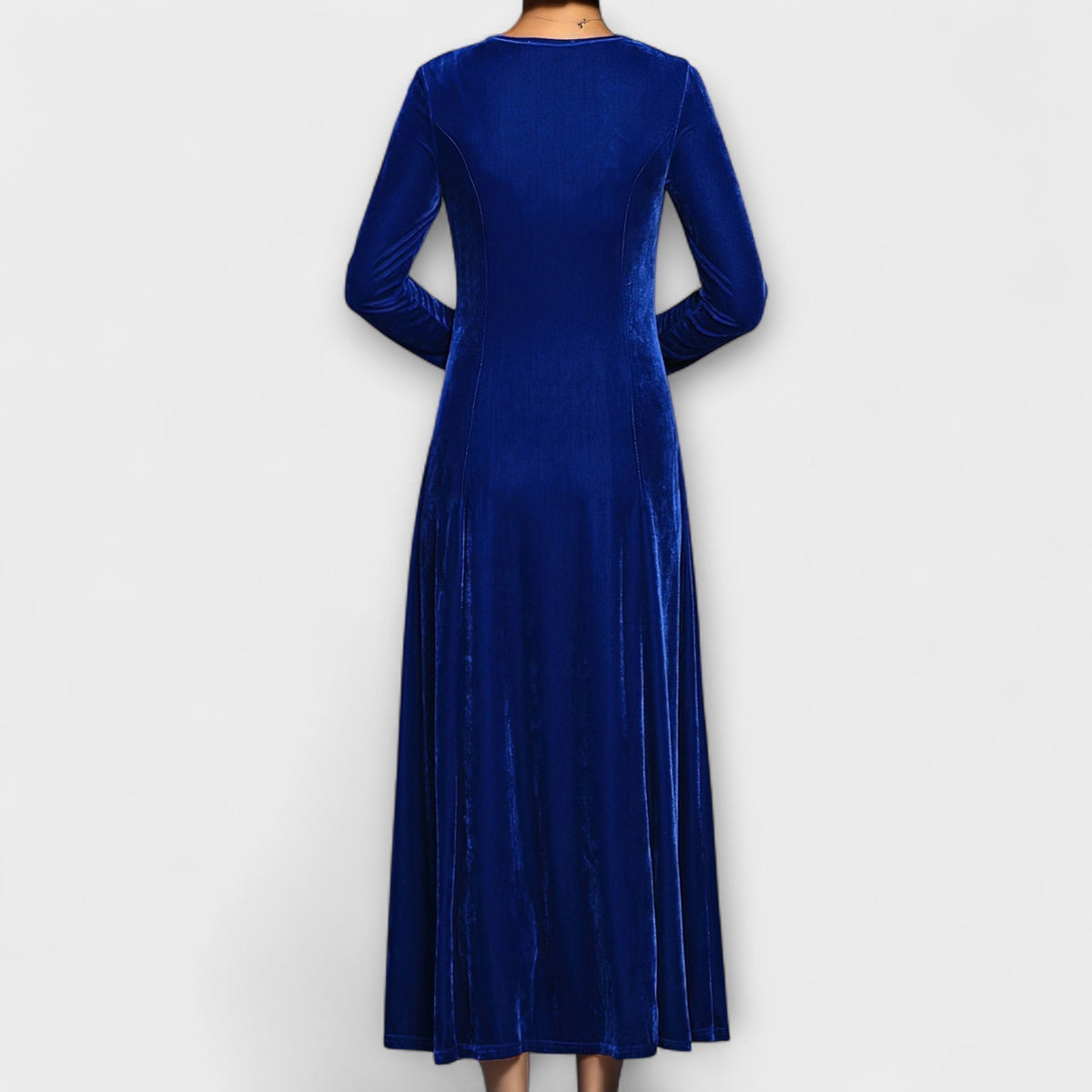 Lucienne | Timeless Velvet A-Line Dress