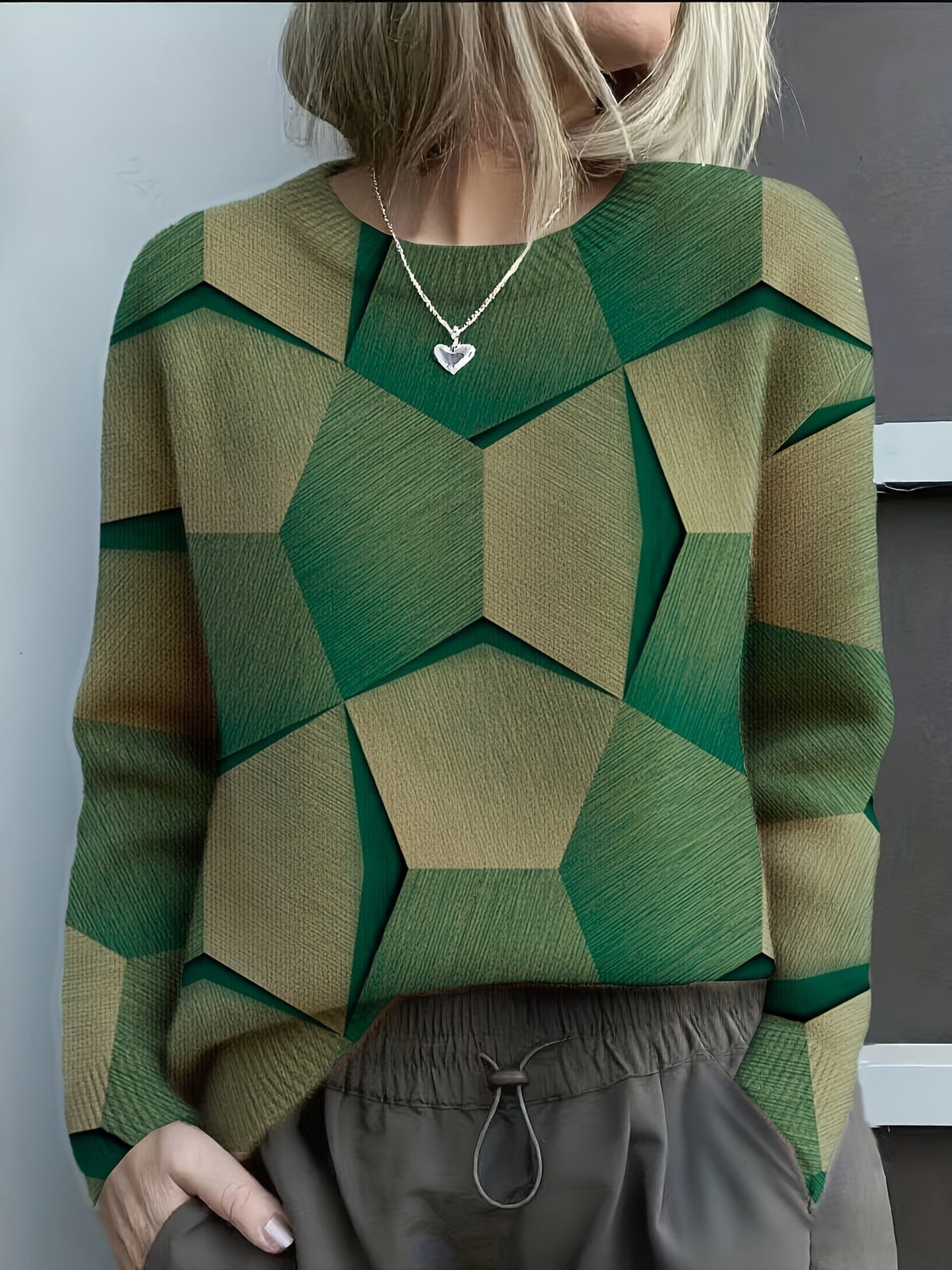 Lucia | Geometric Everyday Knit Sweater