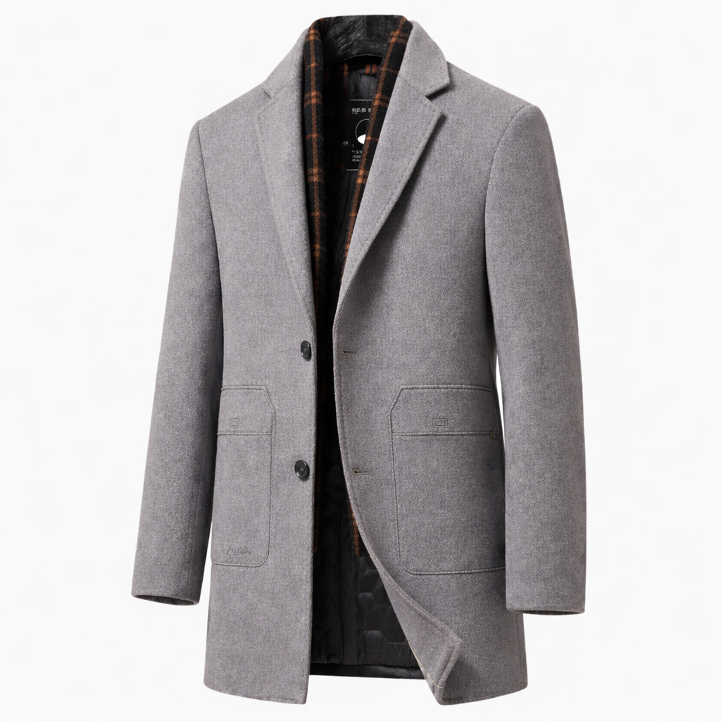 Julian Refined Classic Wool Overcoat
