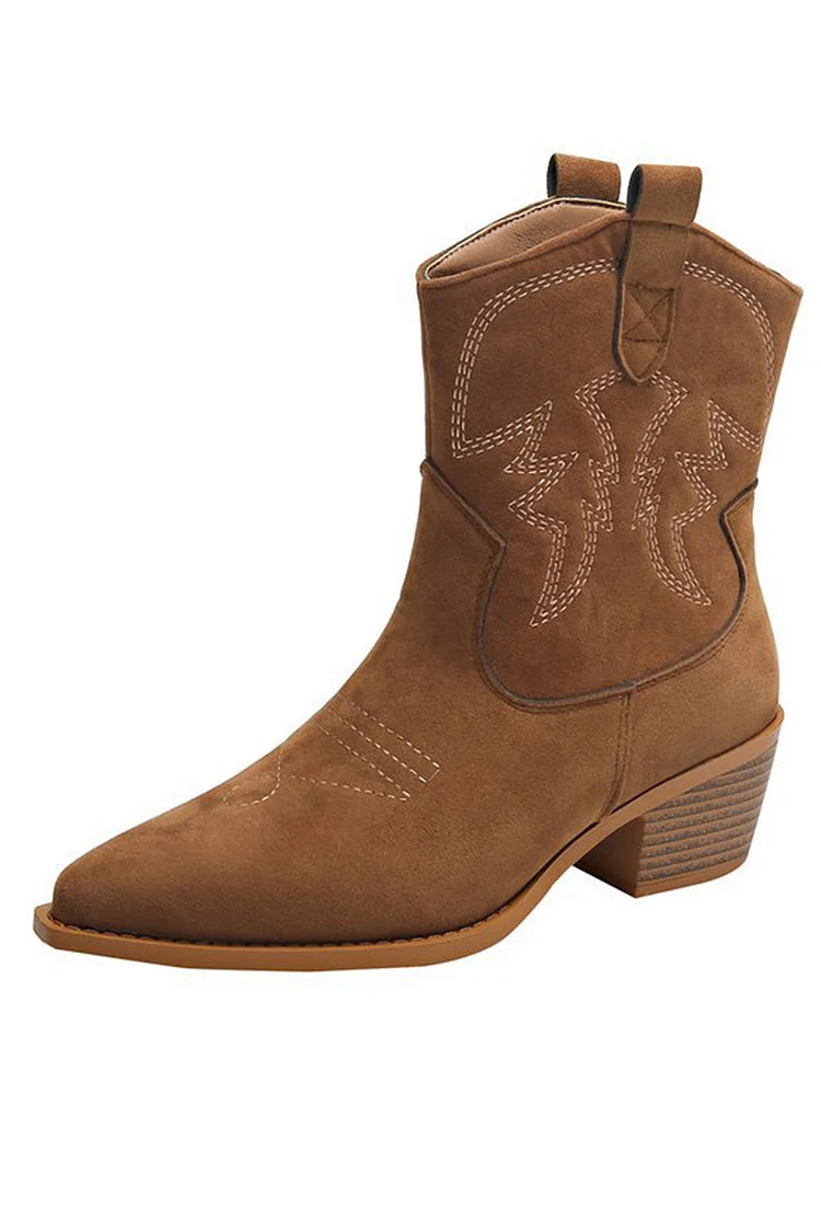 Eliza |  Toe Western Ankle Boot