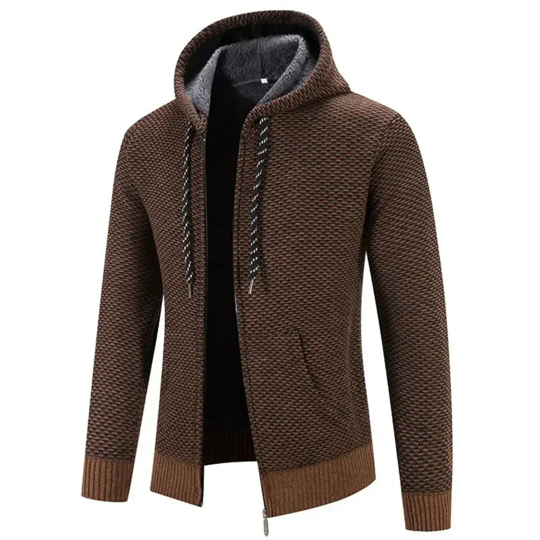 Luca | Fleece-Lined Knit Jacket