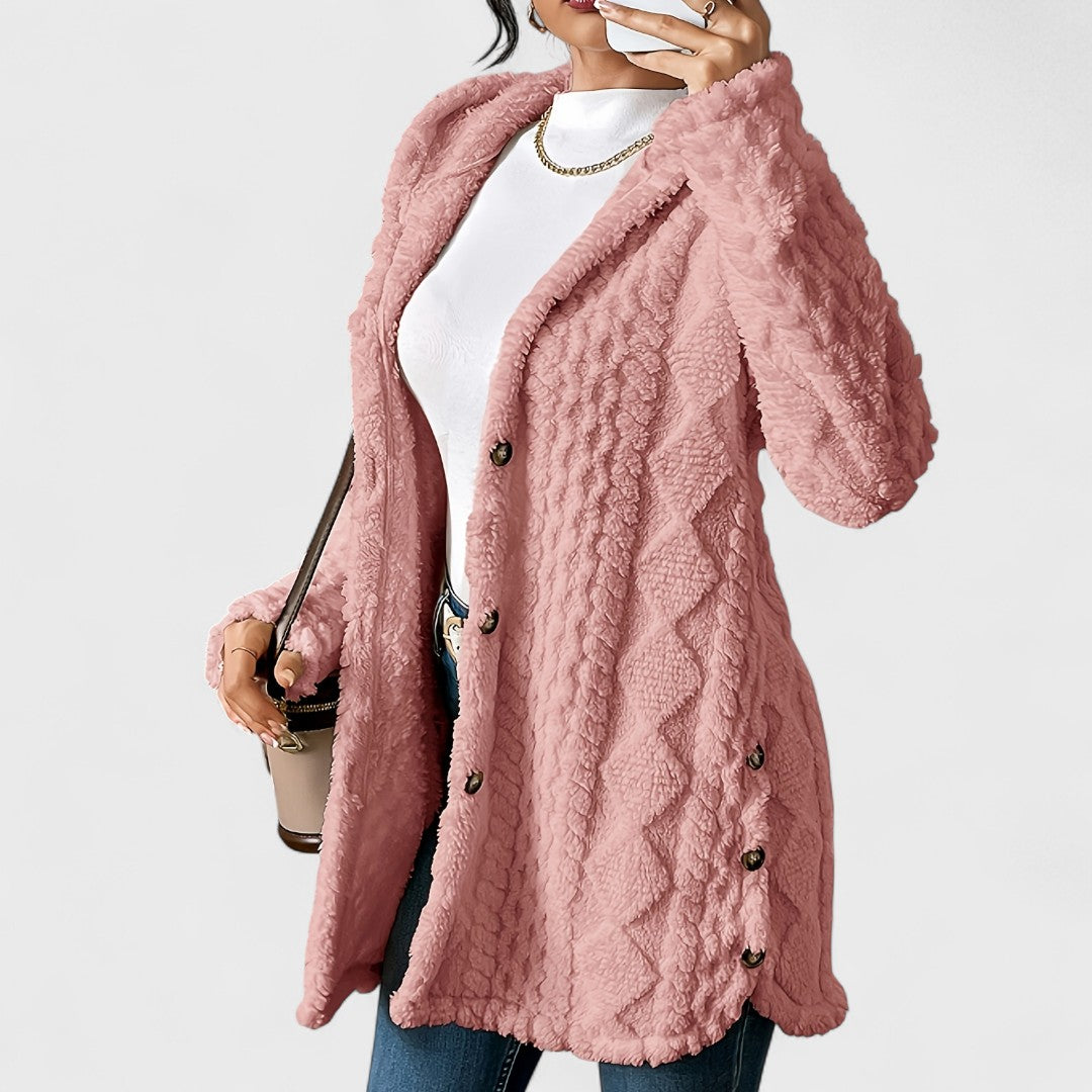 Katerina | Warm Hooded Cardigan Coat
