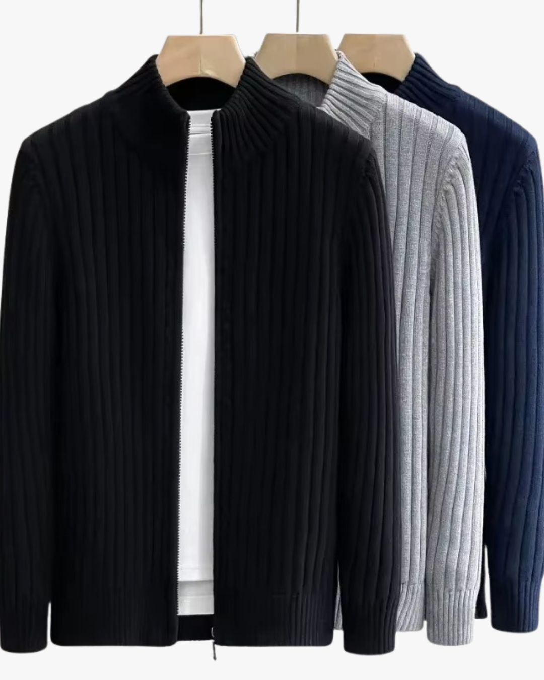 Cozy Fleece-Lined Zip Cardigan