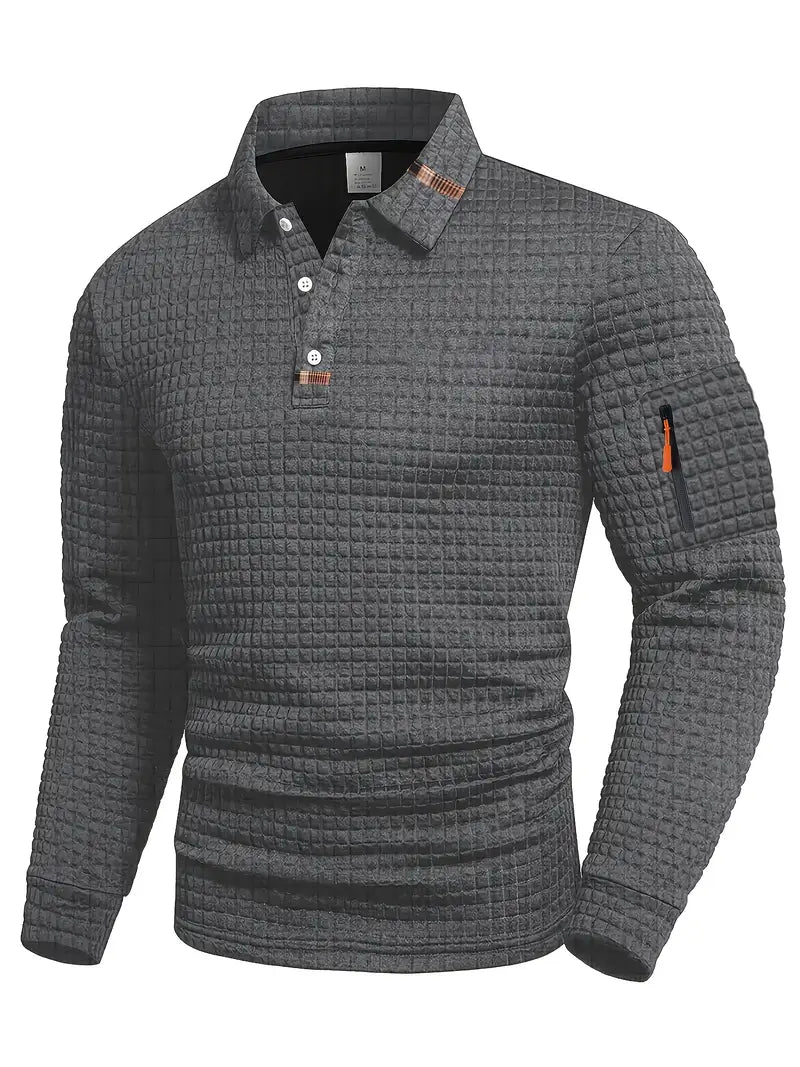 Silas | Modern Long-Sleeve Polo