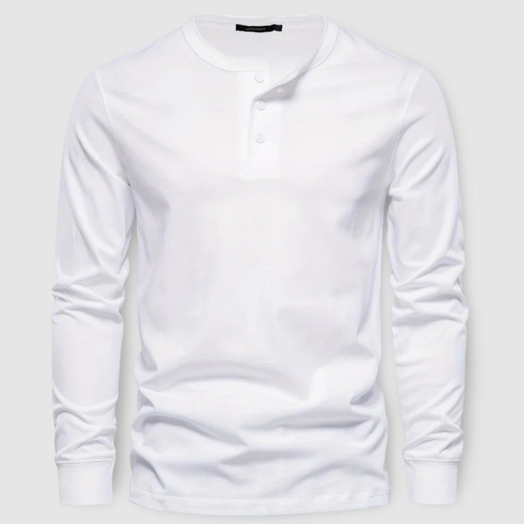 Refined Cotton Henley Shirt