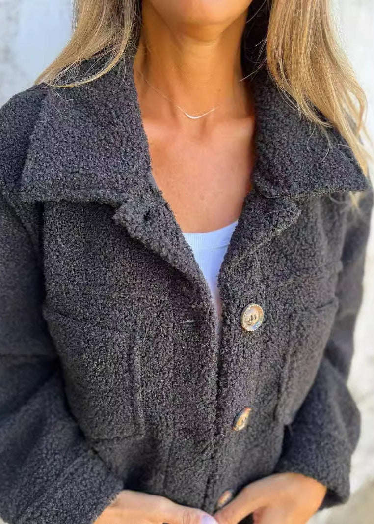 Katia | Fleece Button Jacket