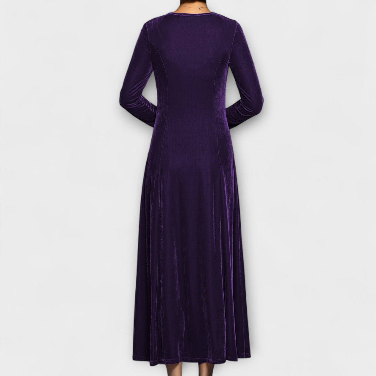 Lucienne | Timeless Velvet A-Line Dress