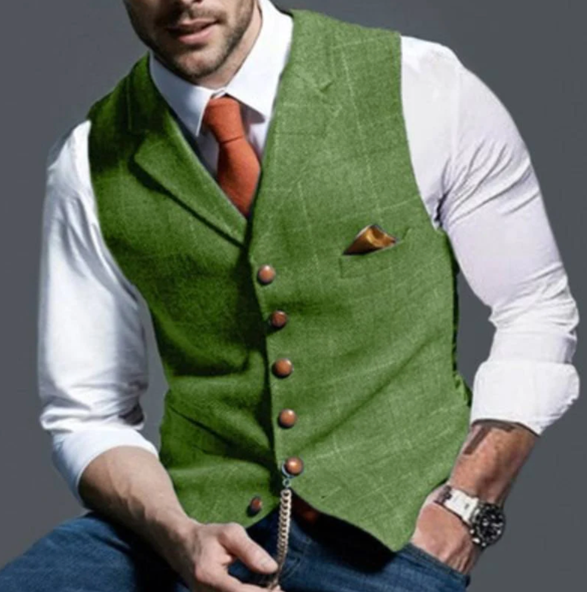 Christopher | Sleek Button Waistcoat Style