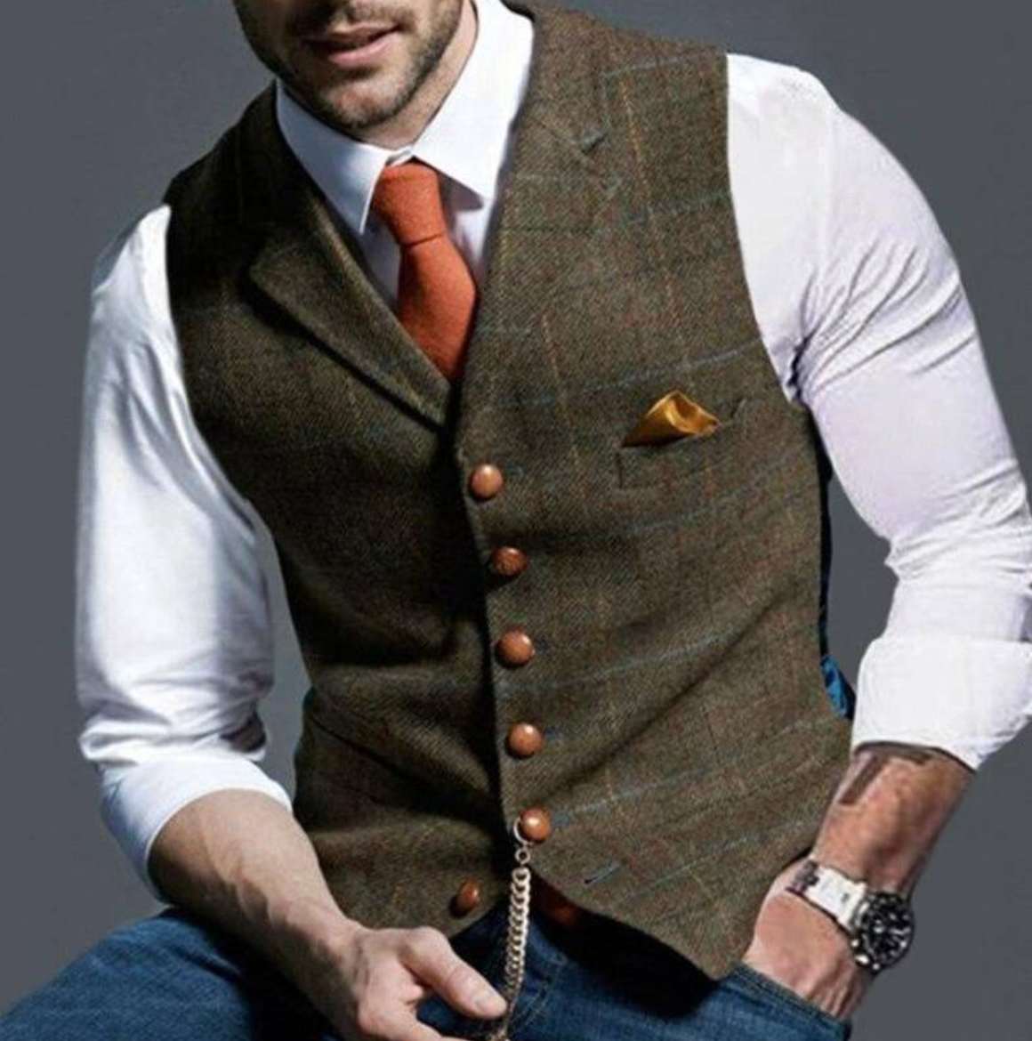 Christopher | Sleek Button Waistcoat Style