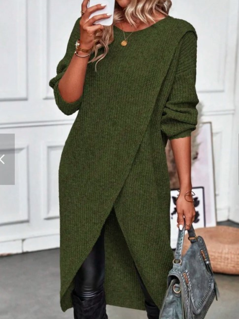 Aria | Modern Wrap Knit Dress