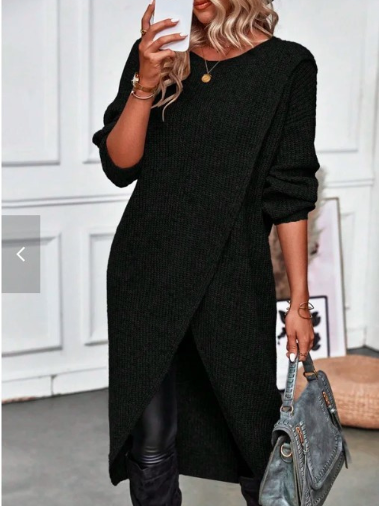 Aria | Modern Wrap Knit Dress