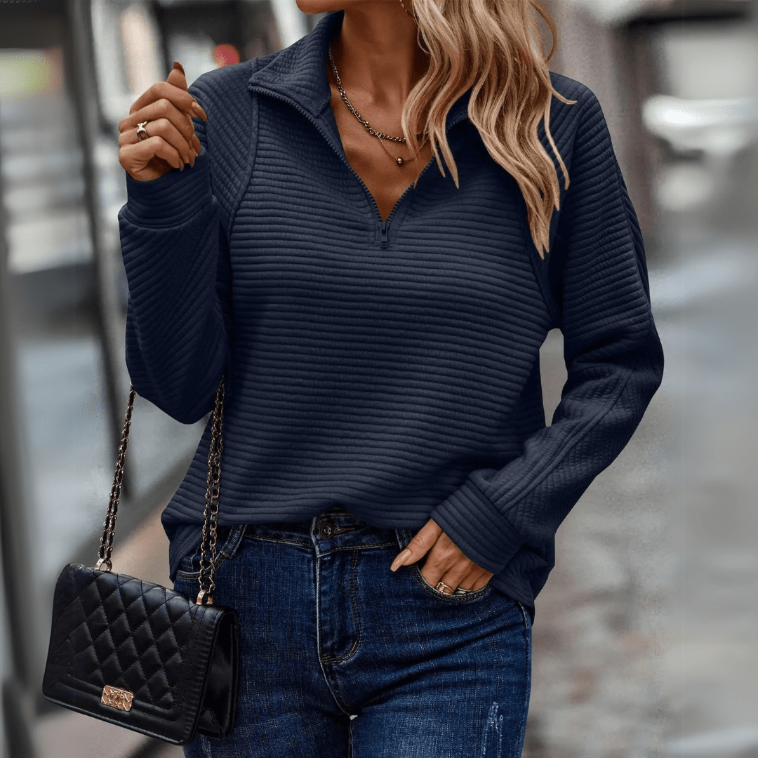 Jenna | Chic Half-Zip Pullover
