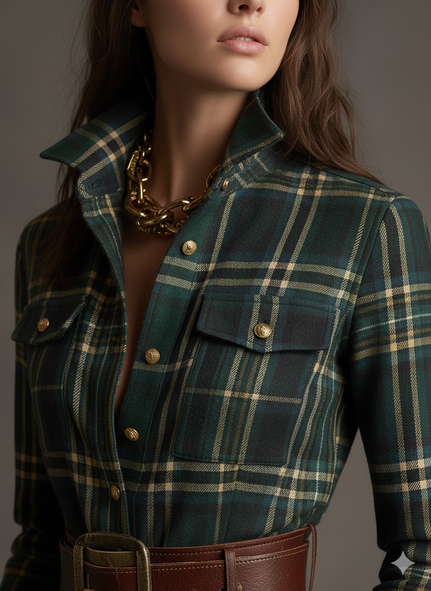 Harriet | Timeless Plaid Button Dress