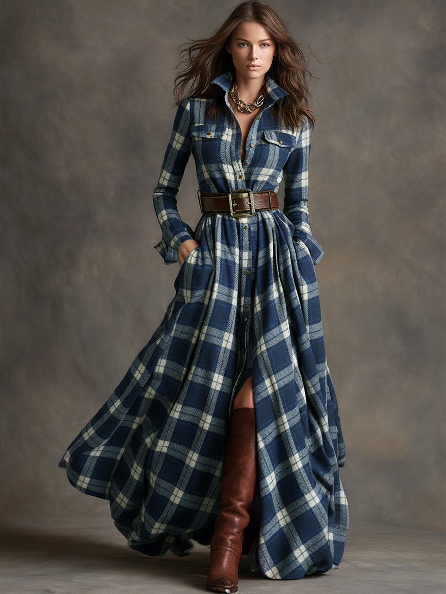 Harriet | Timeless Plaid Button Dress