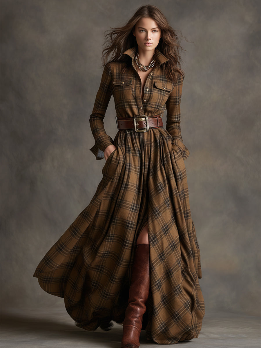 Harriet | Timeless Plaid Button Dress