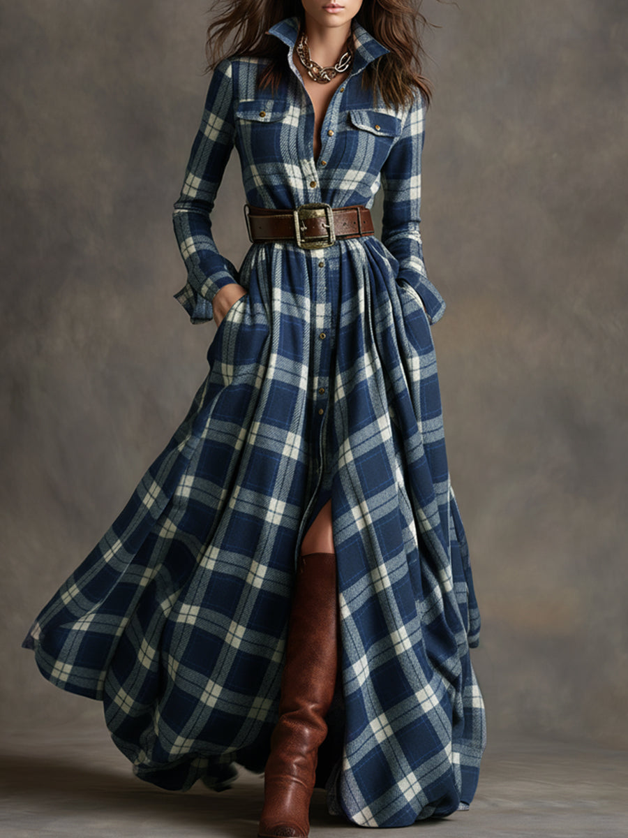 Harriet | Timeless Plaid Button Dress