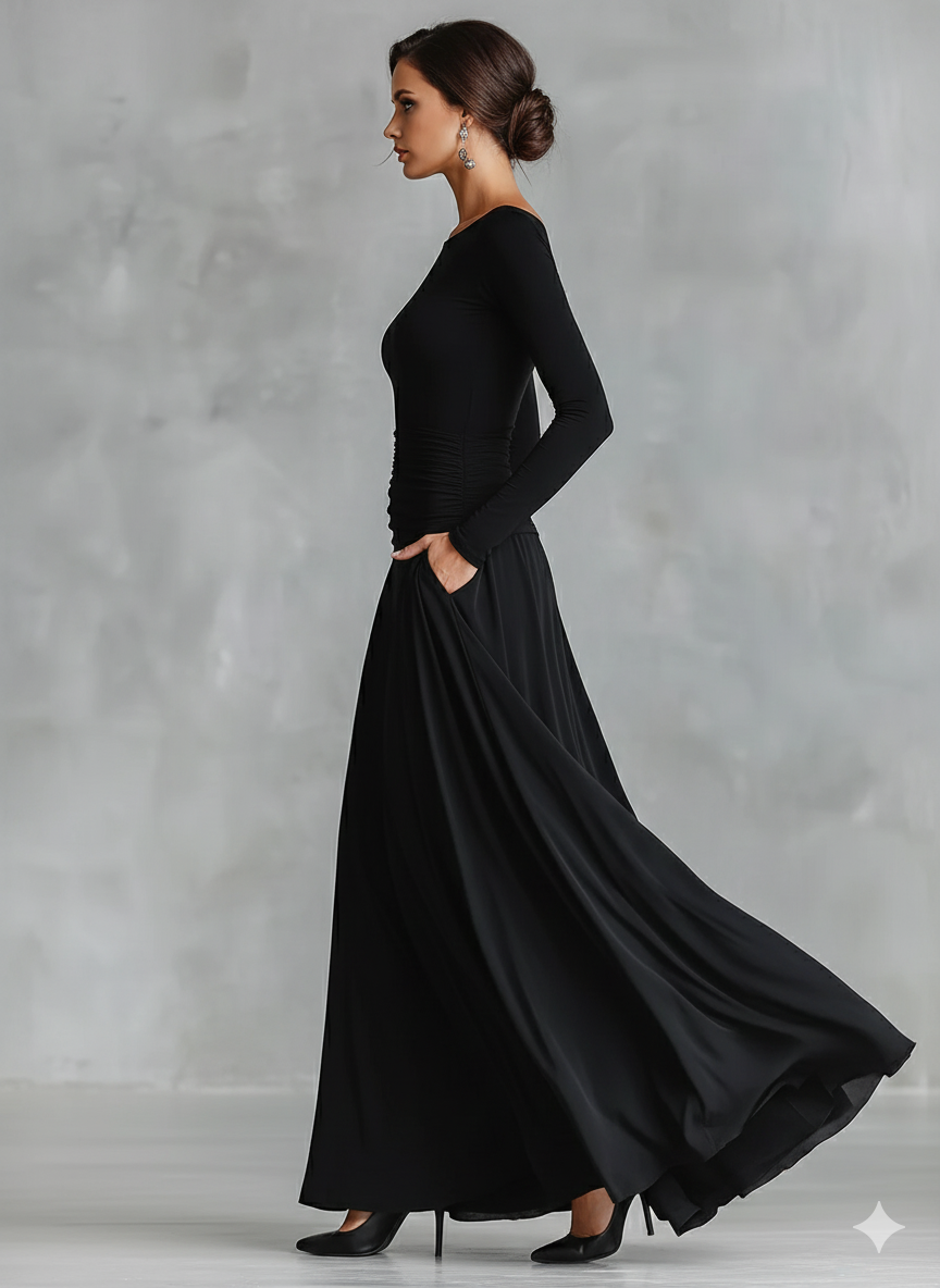 Elodie | Soft Turtleneck Fringe Dress