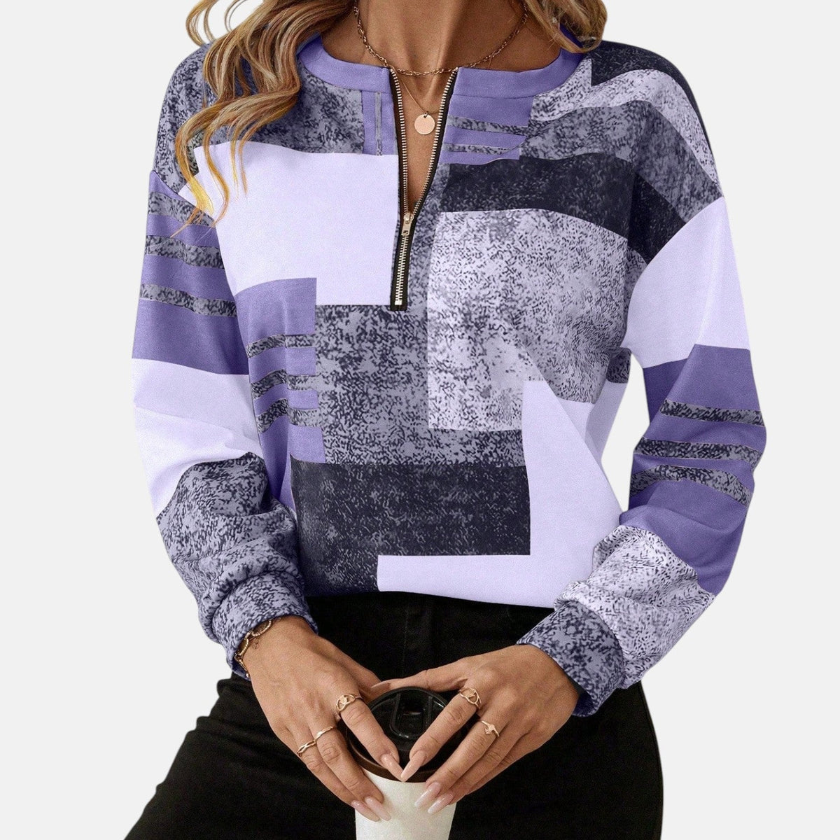 Chloe | Relaxed Zip Sweatshirt