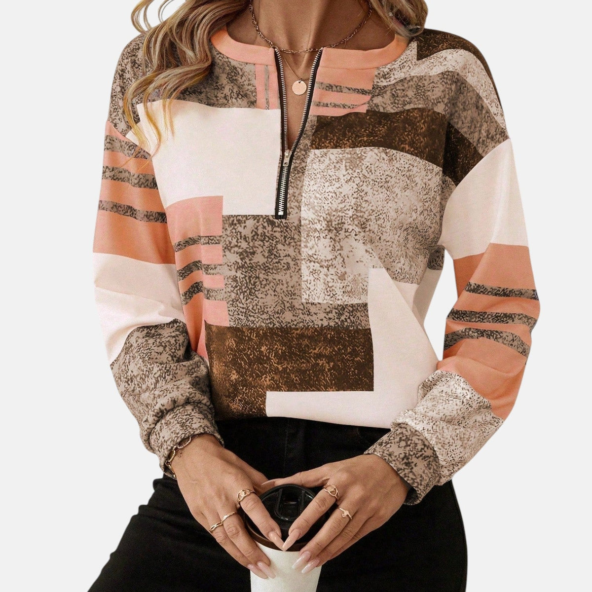 Chloe | Relaxed Zip Sweatshirt