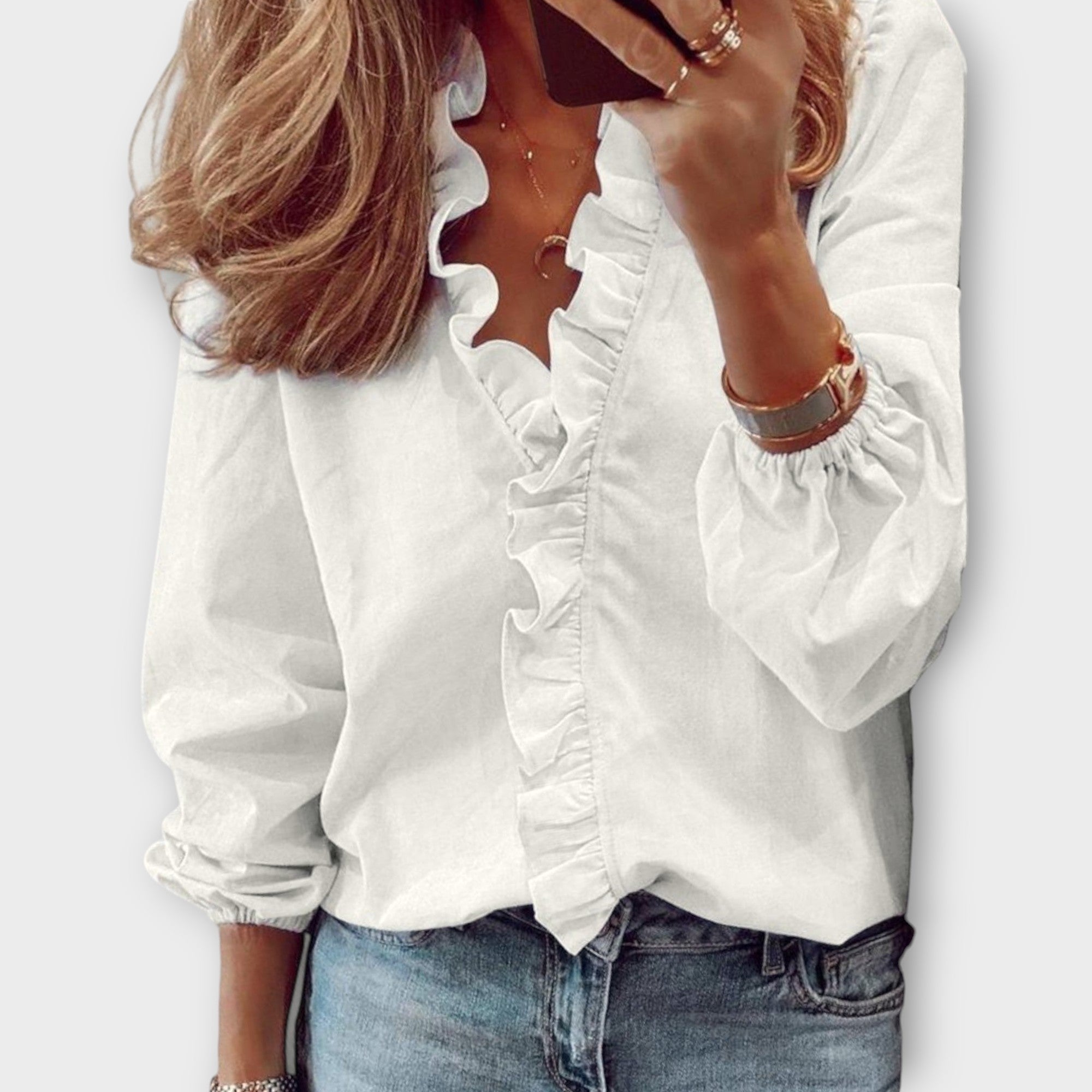 Bella | Elegant Ruffled Blouse