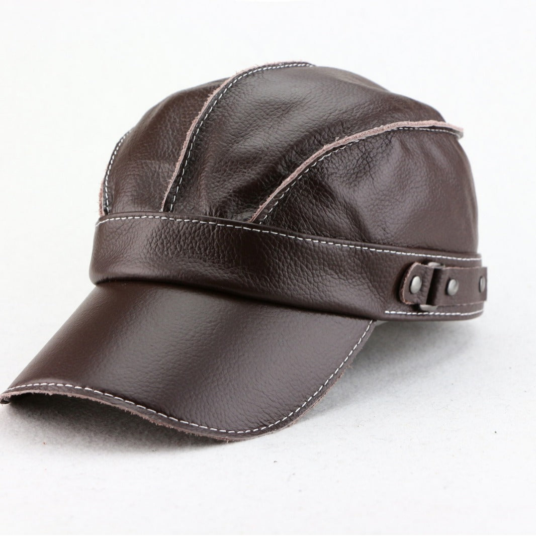 Zhak | Bold Genuine Leather Cap