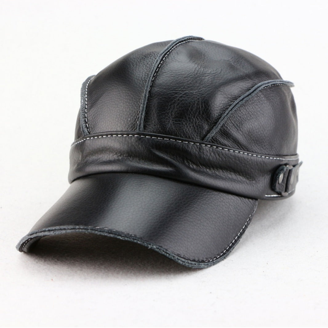 Zhak | Bold Genuine Leather Cap